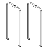 Maniglioni per separè ALA ROLLER (Kit 4 pezzi) - Maniglioni per separè ALA ROLLER (Kit 4 pezzi)