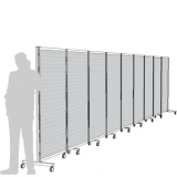 Separè autostabile ALA ROLLER "alveolare" - cm 916x190h (9 elementi) - Separè autostabile ALA ROLLER 