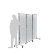 Separè autostabile ALA ROLLER "feltro" - cm 316x190h (3 elementi) - Separè autostabile ALA ROLLER 