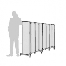 Separè autostabile CLIPPER ROLLER 30 - cm 222x140h (7 elementi)