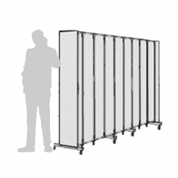 Separè autostabile CLIPPER ROLLER 30 - cm 282x180h (9 elementi)