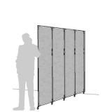 CRL04F richiedi preventivo - Separè a parete CLIPPER ROLLER LIGHT Separè a parete CLIPPER ROLLER LIGHT "feltro" - cm 264x201h (4 elementi) - Separè a parete CLIPPER ROLLER LIGHT