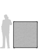 Pannello divisorio CLIPPER "feltro" - cm 130x130h - Pannello divisorio CLIPPER 