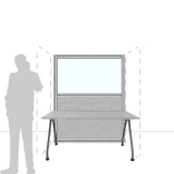 MX14.18F richiedi preventivo - Pannello divisorio MACRO.OFX Pannello divisorio MACRO.OFX "finestrato feltro" - cm 140x180h - Pannello divisorio MACRO.OFX