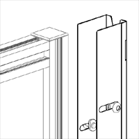 Ancoraggio a parete continuo - cm 300h