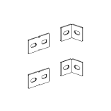 MAGS richiedi preventivo - Giunto di collegamento angolare per angoli sovrapposti (kit piastrine a sagoma rettangolare) Giunto di collegamento angolare per angoli sovrapposti (kit piastrine a sagoma rettangolare) - Giunto di collegamento angolare per angoli sovrapposti (kit piastrine a sagoma rettangolare)