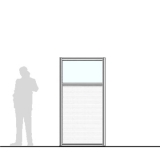 M10.20IP richiedi preventivo - Pannello divisorio MACRO Pannello divisorio MACRO "finestrato alveolare" - cm 100x200h - Pannello divisorio MACRO