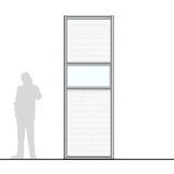 M10.30IP richiedi preventivo - Pannello divisorio MACRO Pannello divisorio MACRO "finestrato alveolare" - cm 100x300h - Pannello divisorio MACRO