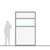M15.25IP richiedi preventivo - Pannello divisorio MACRO Pannello divisorio MACRO "finestrato alveolare" - cm 150x250h - Pannello divisorio MACRO