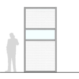M15.30IP richiedi preventivo - Pannello divisorio MACRO Pannello divisorio MACRO "finestrato alveolare" - cm 150x300h - Pannello divisorio MACRO