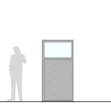 M10.20IF richiedi preventivo - Pannello divisorio MACRO Pannello divisorio MACRO "finestrato feltro" - cm 100x200h - Pannello divisorio MACRO