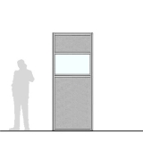 M10.25IF richiedi preventivo - Pannello divisorio MACRO Pannello divisorio MACRO "finestrato feltro" - cm 100x250h - Pannello divisorio MACRO