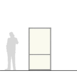 M10.20L richiedi preventivo - Pannello divisorio MACRO Pannello divisorio MACRO "laminato" con traversa aggiuntiva - cm 100x200h - Pannello divisorio MACRO