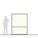 M15.20L richiedi preventivo - Pannello divisorio MACRO Pannello divisorio MACRO "laminato" con traversa aggiuntiva - cm 150x200h - Pannello divisorio MACRO