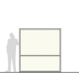 M20.20L richiedi preventivo - Pannello divisorio MACRO Pannello divisorio MACRO "laminato" con traversa aggiuntiva - cm 200x200h - Pannello divisorio MACRO