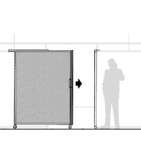 MS15.20F richiedi preventivo - Pannello scorrevole MACRO Pannello scorrevole MACRO "feltro" - cm 150x200h - Pannello scorrevole MACRO