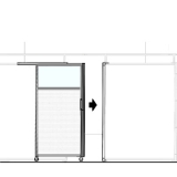 MS10.20IP richiedi preventivo - Pannello scorrevole MACRO Pannello scorrevole MACRO "finestrato alveolare" - cm 100x200h - Pannello scorrevole MACRO