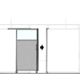 MS10.20IF richiedi preventivo - Pannello scorrevole MACRO Pannello scorrevole MACRO "finestrato feltro" - cm 100x200h - Pannello scorrevole MACRO