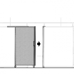 Pannello scorrevole MACRO "laminato" - cm 100x200h 