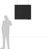 TX12.10L richiedi preventivo - Pannello fonoassorbente sospeso TXT Pannello fonoassorbente sospeso TXT "leaf" - cm 120x100h - Pannello fonoassorbente sospeso TXT