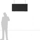 TX14.60L richiedi preventivo - Pannello fonoassorbente sospeso TXT Pannello fonoassorbente sospeso TXT "leaf" - cm 140x60h - Pannello fonoassorbente sospeso TXT