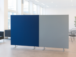 Pannello divisorio TXT autostabile con 2 basi dritte - cm 80x140h