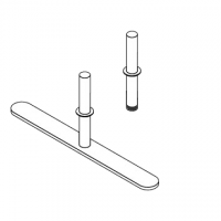 Pannello divisorio TXT di prosecuzione con 1 base dritta - cm 120x180h