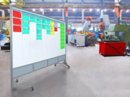 Lavagna su ruote MACRO LAVAGNA "feltro" cm.206x208h