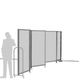 MZZL06 richiedi preventivo - Separè a parete MACRO ZIG ZAG LIGHT Separè a parete MACRO ZIG ZAG LIGHT "alveolare" - cm 560x200h (6 elementi) - Separè a parete MACRO ZIG ZAG LIGHT